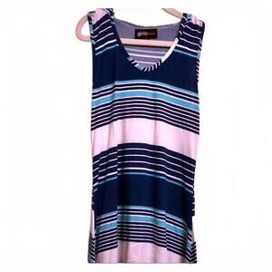 Girls hi-low maxi dress with racerback and hood